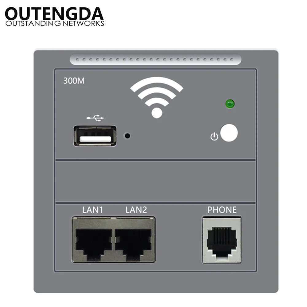 Imagem -04 - Roteador ap de Painel sem Fio com Padrão Europeu 86 Tipos Placa Multifuncional com Rj11 Usb Rj45 Lan Ponto de Acesso Wifi na Parede