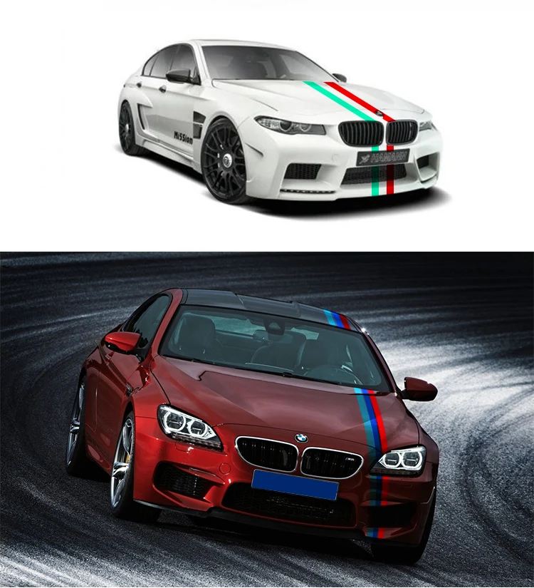 Pesonalized Car Sticker ThreeColored Germany Italy French Russia National Flag Sticker Body Vinyl Decal Car Styling Stickers