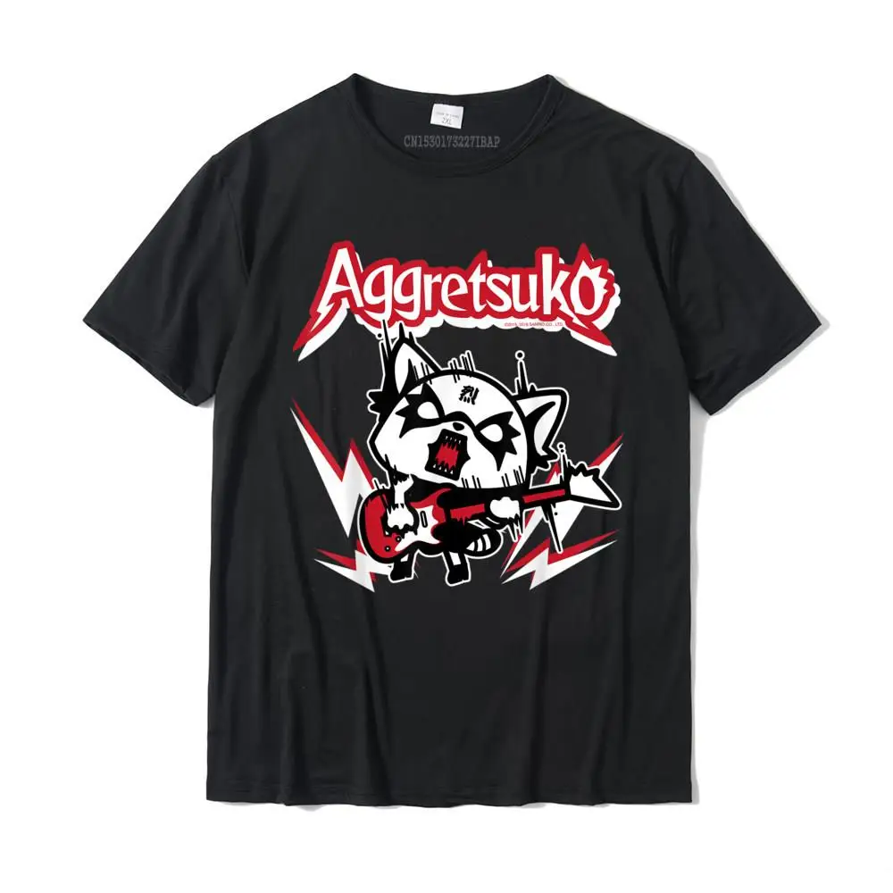 Aggretsuko Rocker Rage Tee Shirt Casual Custom Tops T Shirt New Design Cotton Men Top T-Shirts Plus Size