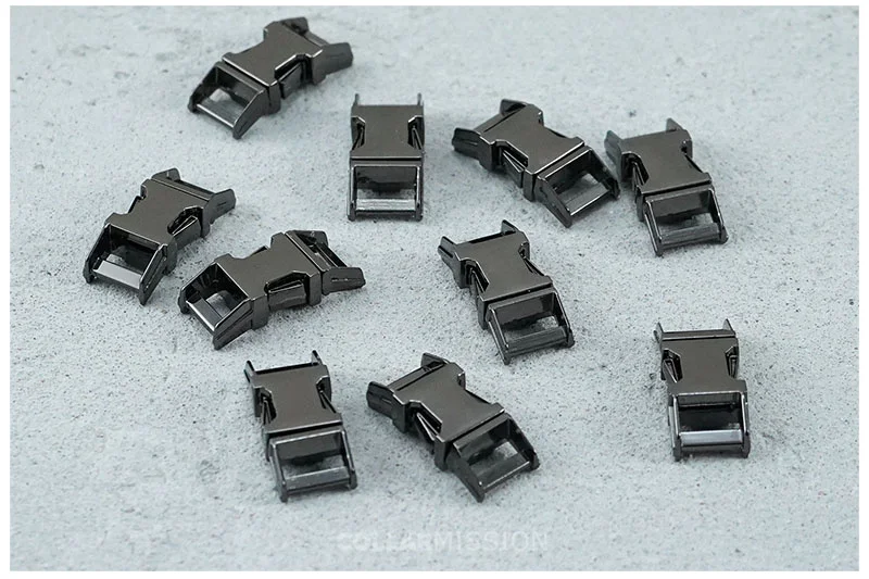 1pc Metal Colorful Side Release Curved Buckles Durable Plated Buckle 10mm, 15mm, 20mm, 25mm Dog Collar Paracord DIY Accessories