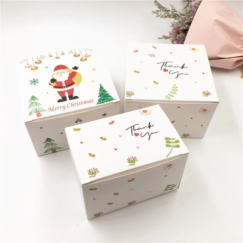 

100PCS Kraft xmas Gift Box Snack Boxes For Merry Chrismas Festival Candy\Jewelry\Gift\Toy\Party Packing Box