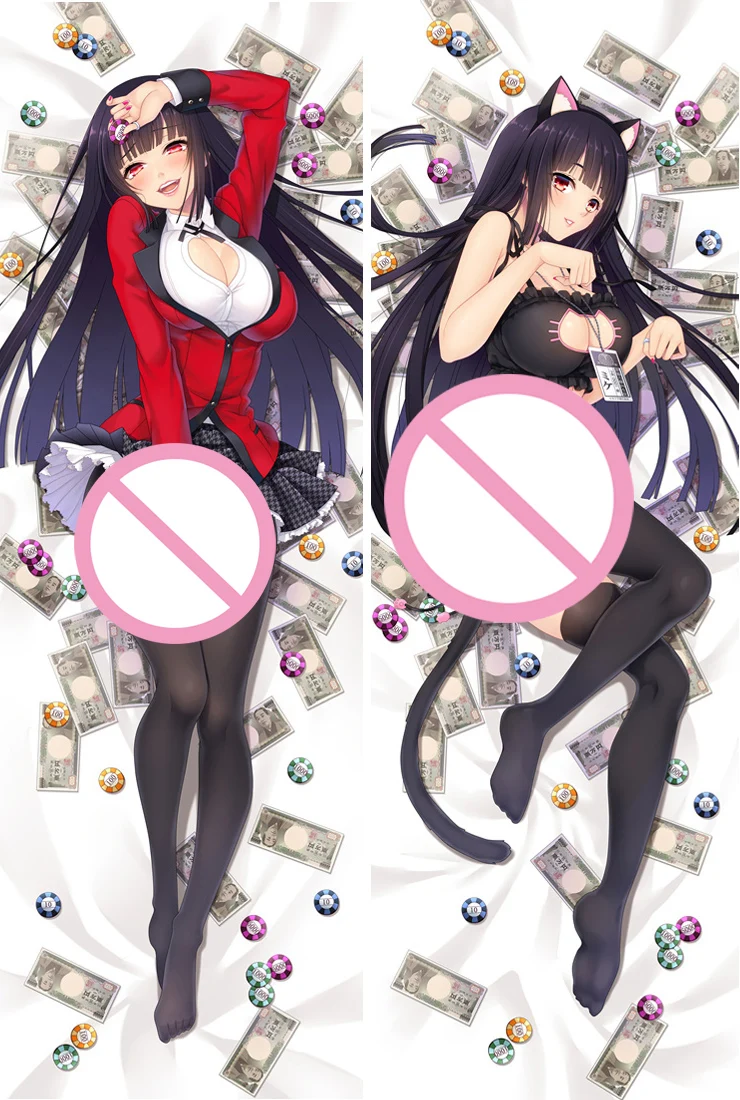 Anime Kakegurui Compulsive Gambler Pillowcase Cartoon Anime Hugging Body Pillow Cute Character Dakimakura Cover Otaku Pillows