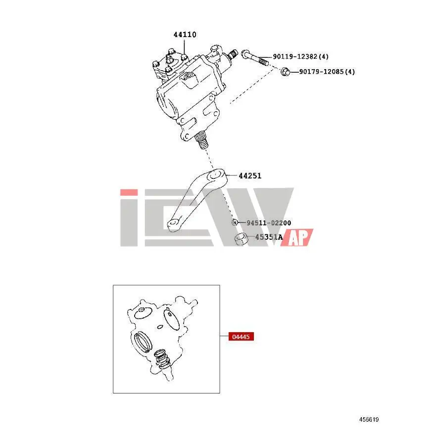 Power steering Rack assembly repair Gasket kit For Toyota LAND CRUISER S/T,H/T