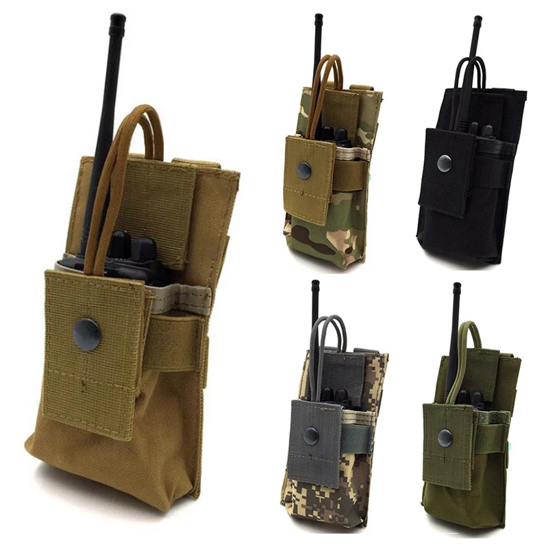 Pochette Radio courte Molle en Nylon, étui de support de Radio tactique pour BaoFeng UV-5R UV82 (T), étui pour talkie-walkie, pochette Multicam