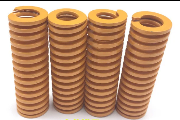 2Pcs Yellow Spiral Stamping Compression Die Spring 27x 13.5 x 20/30/50/60/80/100mm