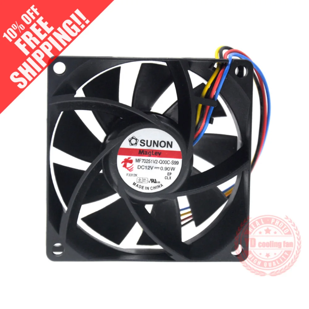 

brand new SUNON MF70251V2-Q00C-S99 7025 7CM 4PIN PWM Maglev cooling fan