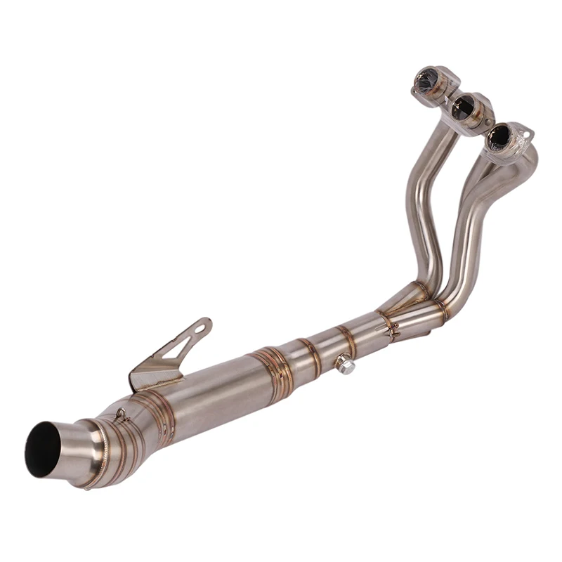 60mm Slip On  Motorcycle Exhaust Front Connect Pipe    Exhaust System Stainless Steel For Yamaha MT09 Until 2020