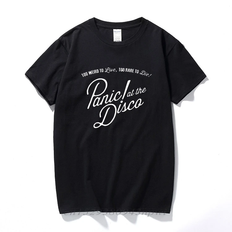 2020Men Print Music Band Panic At The Disco Fashion T Shirt O-Neck Short Sleeve Summer Casual Hipster Polyester T-shirt