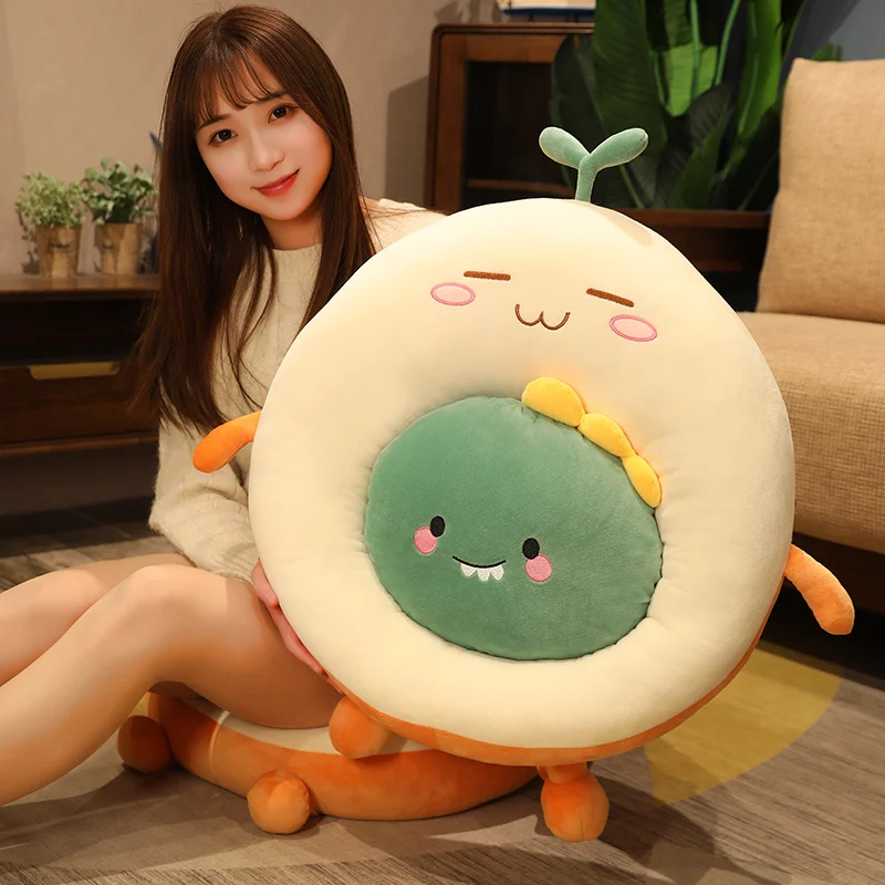 

6 Style Fresh Colorful Fruit Animals Plush Pillow Toy Soft Cartoon Plant Stuffed Doll Chair Cushion Sofa Kids Lovers Gifts