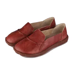 Leather Literary Casual Women's Shoes