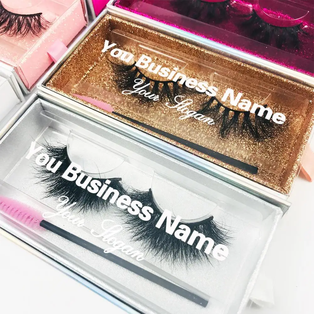 Lashes Box Case Wholesale Lash Cases Packaging Bulk Square Eyelash Case New Custom Pink Black Eyelashes Box Package With Logo