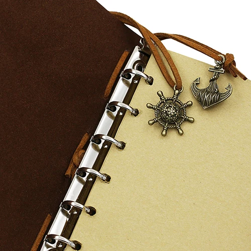 Retro Anchor Faux Leather Cover Notebook Journal Traveler Book Diary Blank