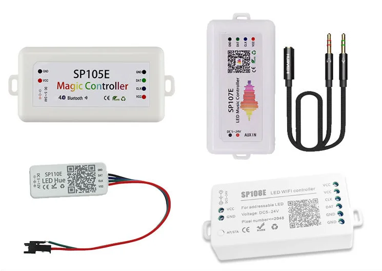 WS2811 WS2812 Led Pixels Strip Controller Bluetooth/WIFI/Music Smart Led Light Controller WS2813 WS2815 SK6812 APA102 DC5-24V