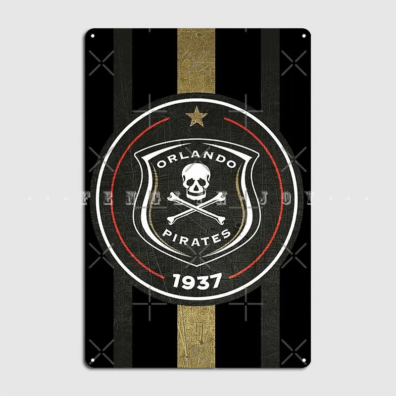 Orlando Pirates Ultras Hooligans Fans Footballs South Africa Poster Metal Plaque Club Bar Painting Décor Tin Sign Poster