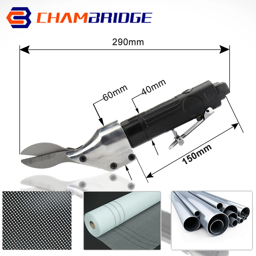 Tijeras neumáticas de corte de Metal, herramienta neumática de aleación de acero, velocidad ajustable, 2500RPM