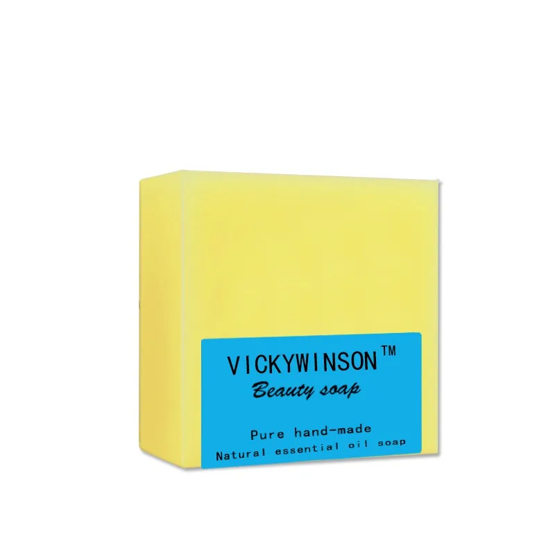 VICKYWINSON 클린 스테인 에센셜 오일 핸드 메이드 비누 100g, 다양한 미백 보습 성분 포함, 신진 대사 촉진