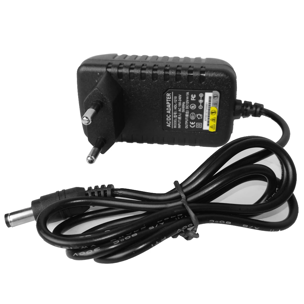 VERYSMART US or EU Plug 12V 1A CCTV System Power Adapter AC 100 to 240V 50/60Hz Input to DC 12V 1000mA Output for CCTV System