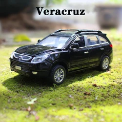 Nuova auto SUV sportiva Hyundai Veracruz in scala 1:32 con tirare indietro la luce del suono collezione regalo per bambini modello giocattolo pressofuso