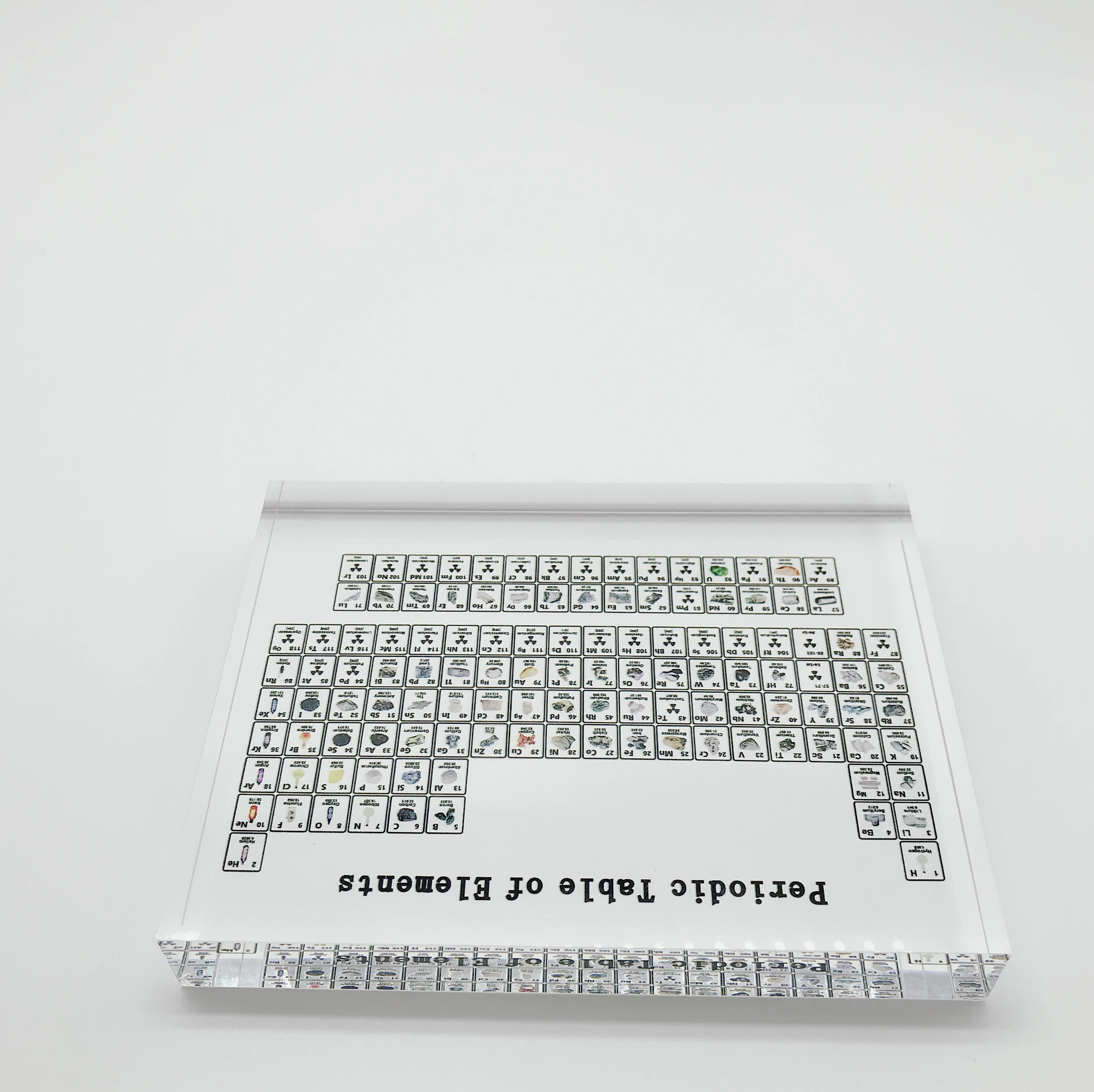 1 قطعة الاكريليك عرض الجدول الدوري مع عناصر طباعة الصور الاطفال التدريس هدايا عيد عنصر كيميائي عرض ديكور المنزل