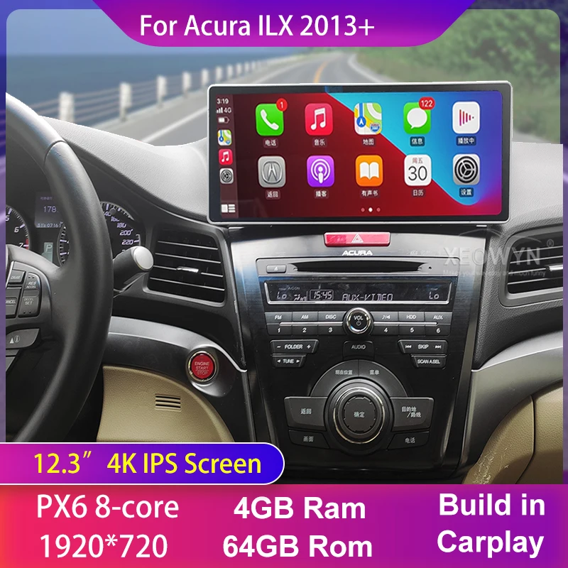 Android 12 For Honda Acura ILX 2013 2014 2015 2016 2017 2018 128gb Android Multimedia  Car Radio Audio GPS apple carplay