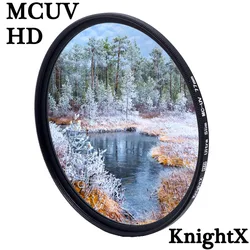 KnightX HD MCUV 필터 49mm 77mm 58 52mm UV CPL FLD 원형 키트, Nikon Canon Pentax Sony DSLR 카메라 용 원형 편광판