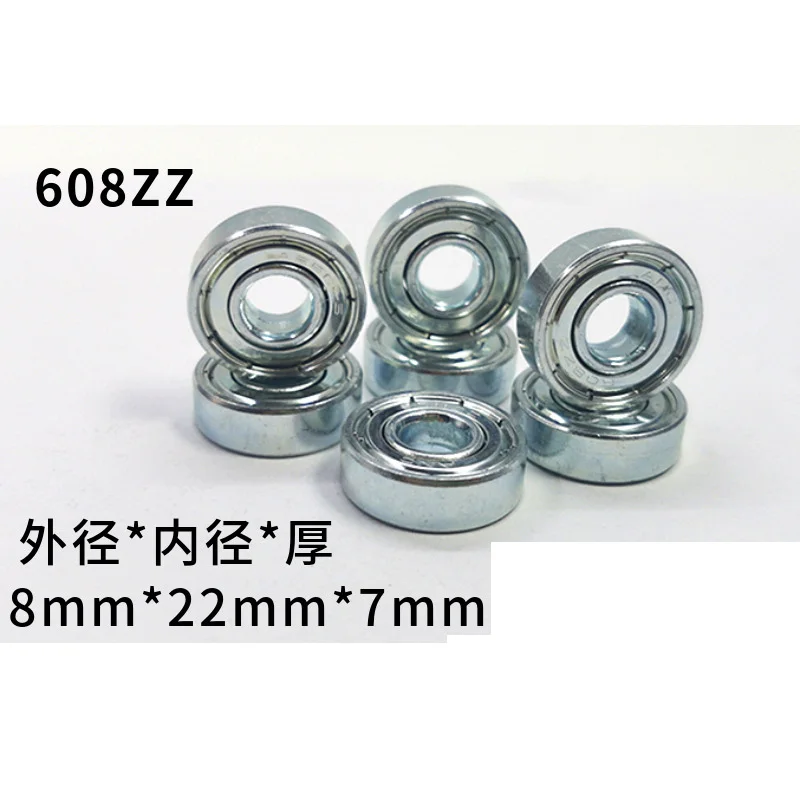 YZWM Miniature Injection Bearing 608zz Iron Galvanized Waterproof Carbon Steel Bearing Sliding Plate Swivel Chair Caster Bearing