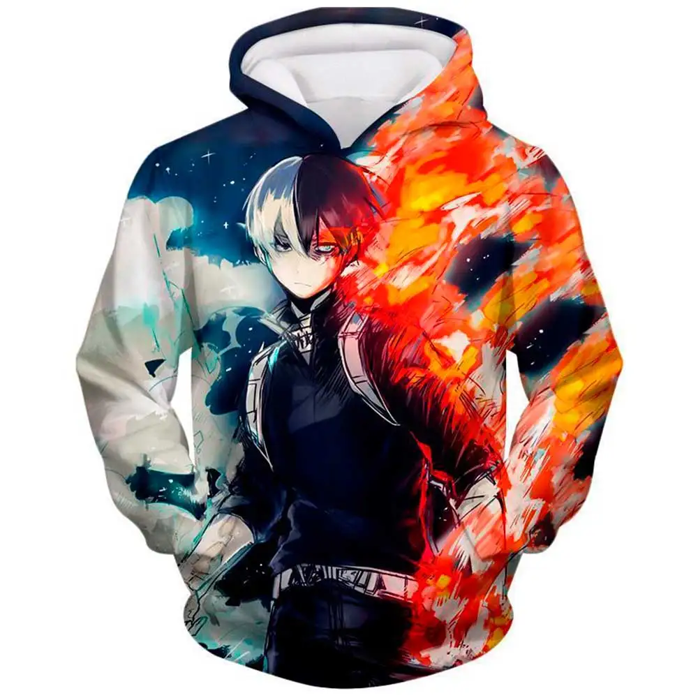 

Anime My Hero Academia Cosplay Costume Hoodie Sweatshirt Jacket Fashion Katsuki Bakugo Cartoons Printed Men Women Unisex Uniform