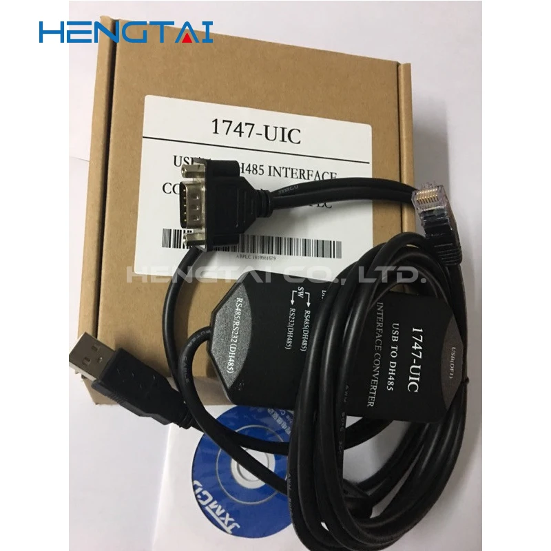 1747-UIC Compatible Allen Bradley SLC Series PLC Download Cable 1747-PIC USB TO RS232/DH-485 Interface Converter USB-1747-PIC