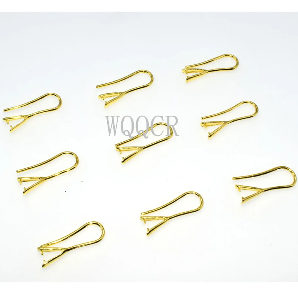 Hot Selling 100 Pieces of 925 Silver/18K Gold Smooth  Hook Earrings DIY Jewelry Making Women's Charm Jewelry Accessories