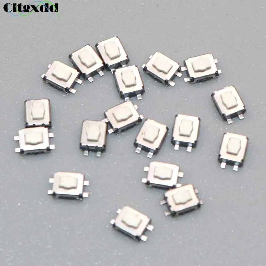 Cltgxdd 10PCS/Lot Import Touch Switch Patch 3*3.5*1.8 Plum Head Push Button Switch Small Turtle 4 Pin SMD Mobile Phone