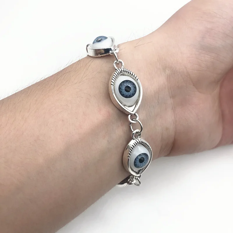 Goth Egirl Turkish Demon Evil Eye Bracelet Witch  Lucky Gift Grunge Indie Bracelet  Aesthetic Jewelry