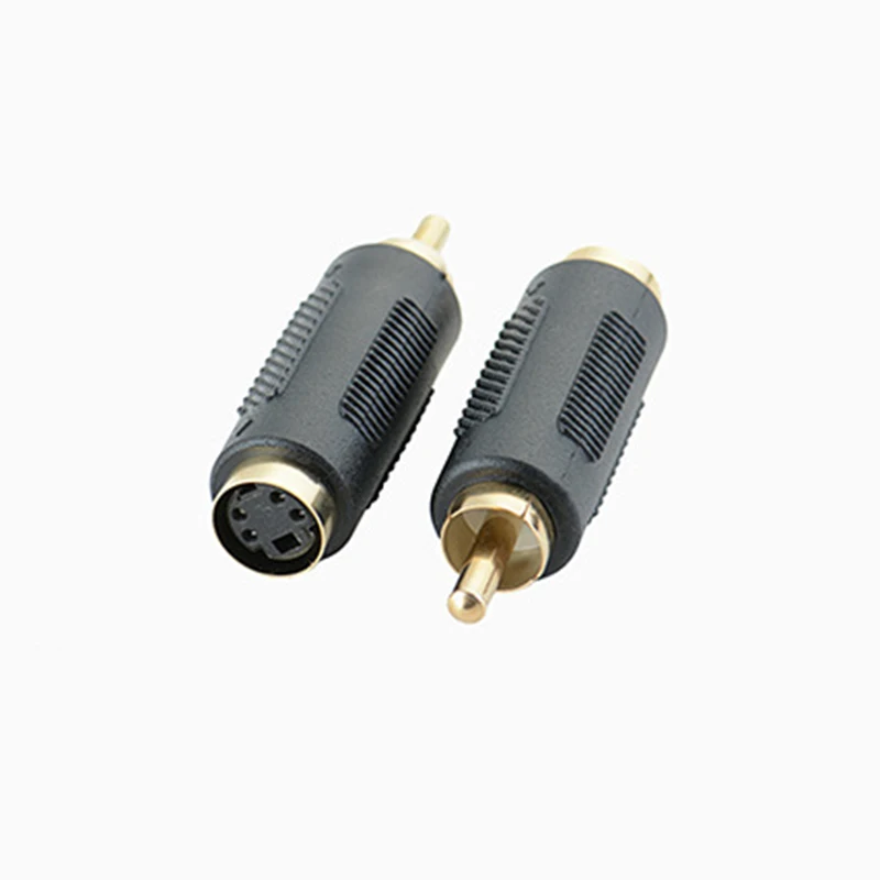 

Common 4 PIN S-VIDEO Female To TV RCA AV Male Plug Cable M To F Pin S Video Adapter