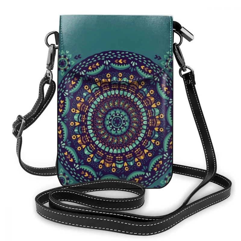 

Mandala Shoulder Bag Meditation Universe Symbol Leather Bag Shopper Crossbody Women Bags Multi Purpose Trend Woman Purse