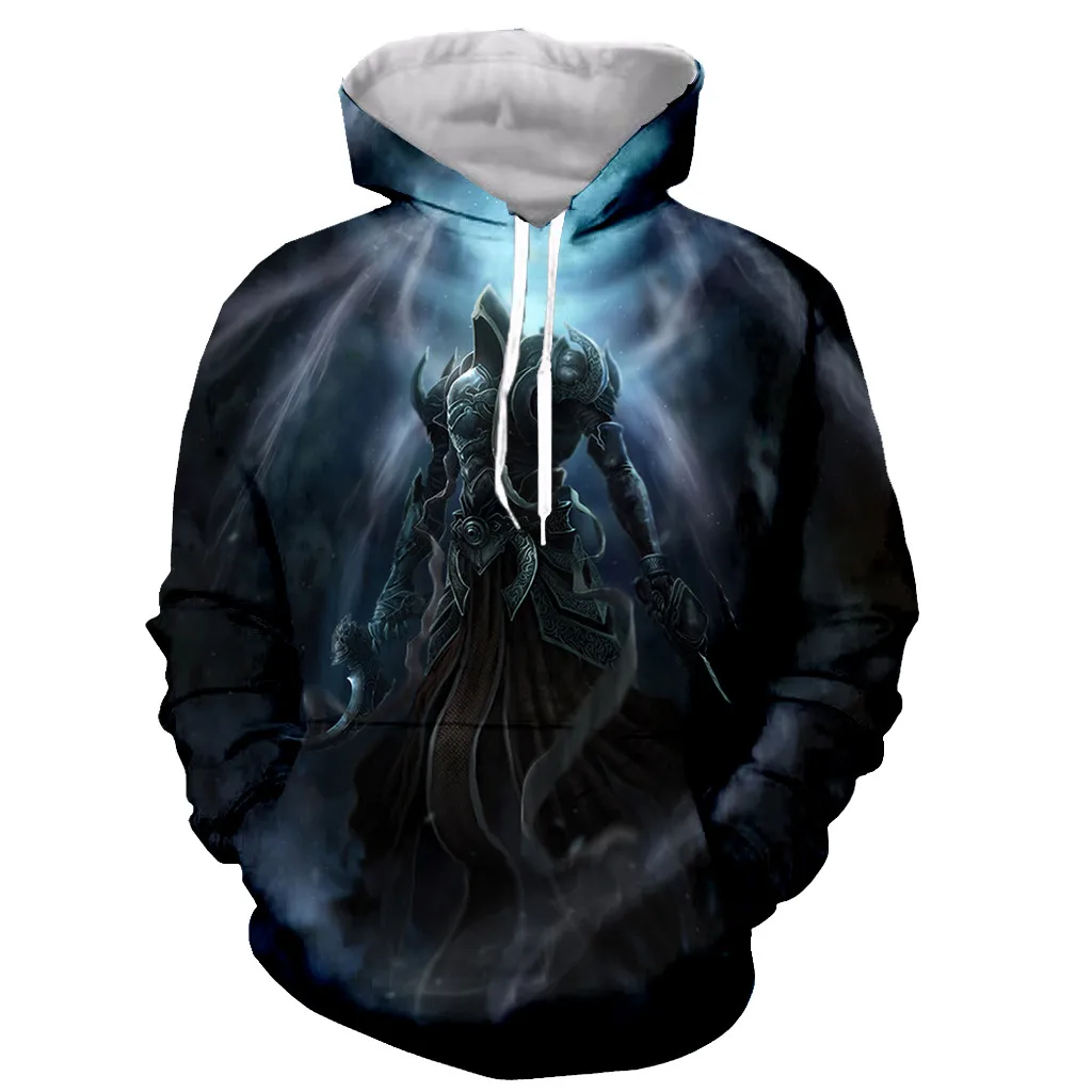 Diablo 3 Reaper of Soul Funny New Fashion Long Sleeves 3D Print Zipper/Hoodies/Sweatshirts/Jacket/Men/women Dropshipping