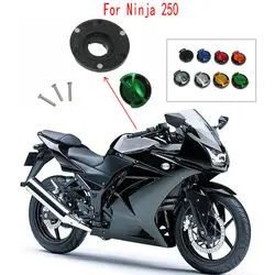 Motorcycle Accessories CNC Aluminum Alloy Modified Gas Fuel Tank Cap Cover For KAWASAKI EX250R NINJA 250R NINJA 300 2008-2014