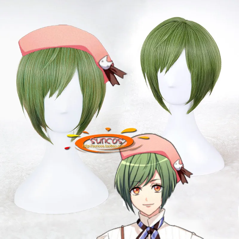 

New Hand Tour A3! Cosplay Yuki Rurikawa Wigs Heat Resistant Synthetic Wig Halloween Carnival Party Hair Wigs + Wig Cap