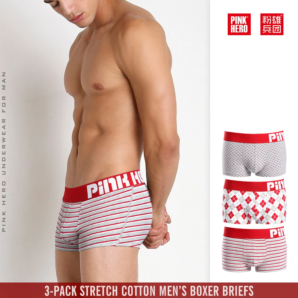 PINKHERO Fashion Printing Male Underpants For Men,Including High Quality  Comfortable Cotton Boxer Briefs And Men's Panties