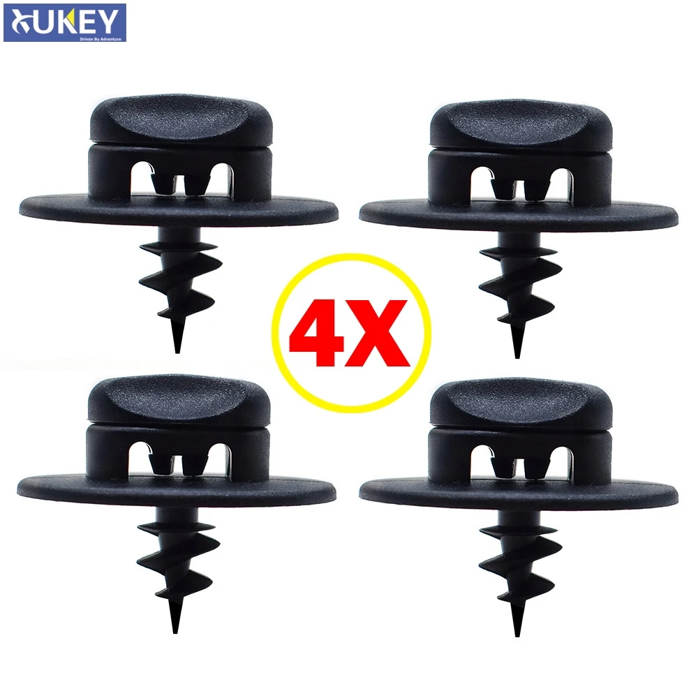 4X Carpet Clips Floor Mat Fixing Grip clip Turn Twist Lock Screw Oval Hole For Vw Audi Skoda Seat Buckle Mounting Point Clamp