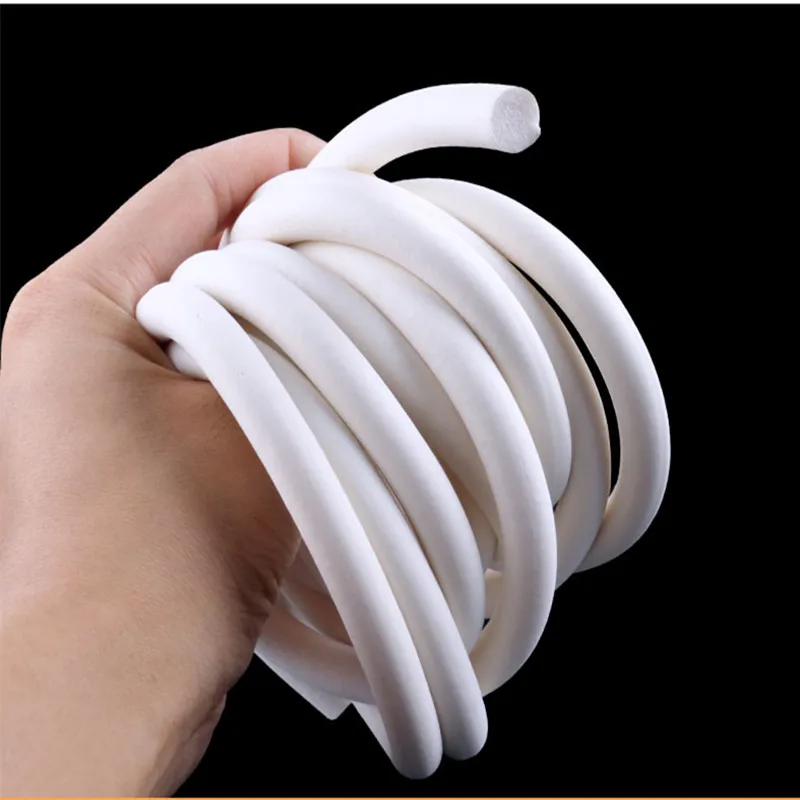 Foamed Silicone Rubber Seal Strip Silicon Sponge Cord Round Solid VMQ  Dia.1/2/3/4/4.5/5/6/7/8/9/10/11/12-30