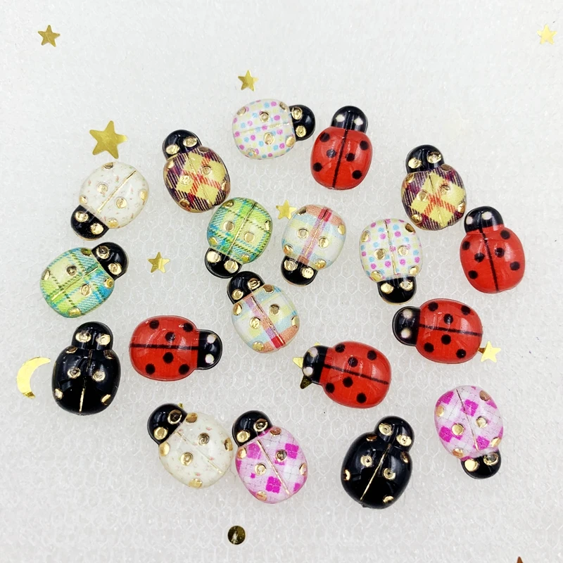 9mm*13mm Beetle Flat Back Decorative Acrylic rhinestone Home decoration DIY  rhinestone  scrapbooking 50pcs/lot