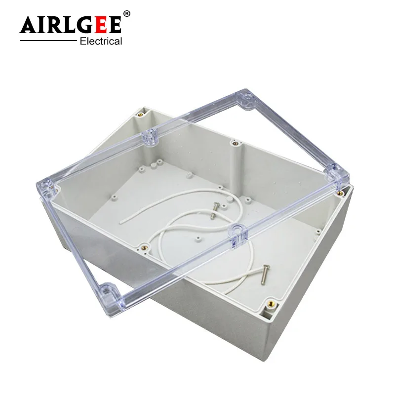 240 * 160 * 120mm transparent cover plastic waterproof case instrument box junction box embedded DIY electronic box