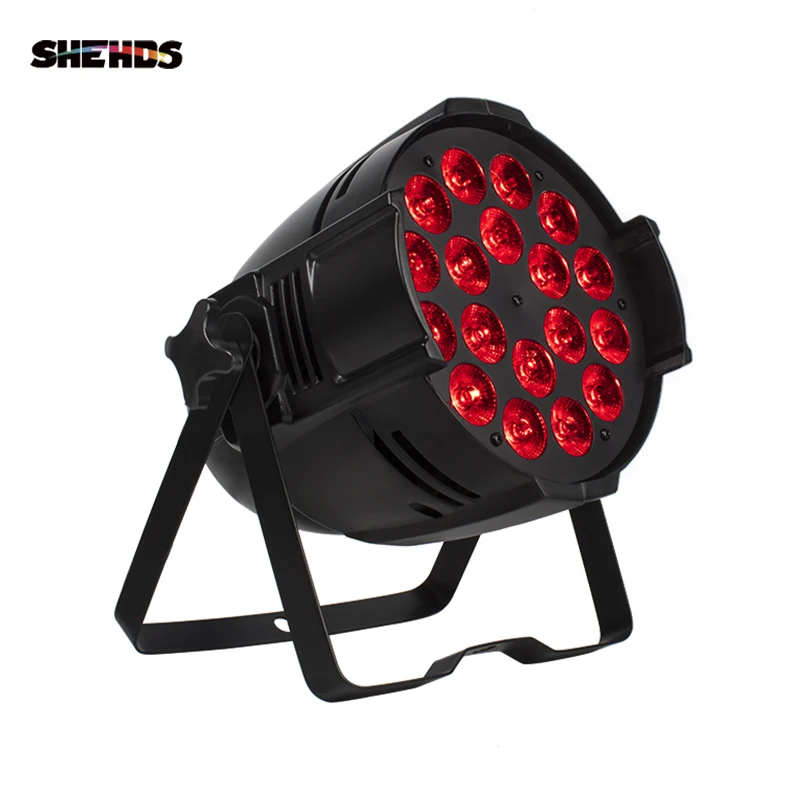 SHEHDS 2PCS Aluminum Big Par 18x18W / 18x12W RGBWA+UV DMX 512 for DJ Disco Party Atage Ball Stage Lighting