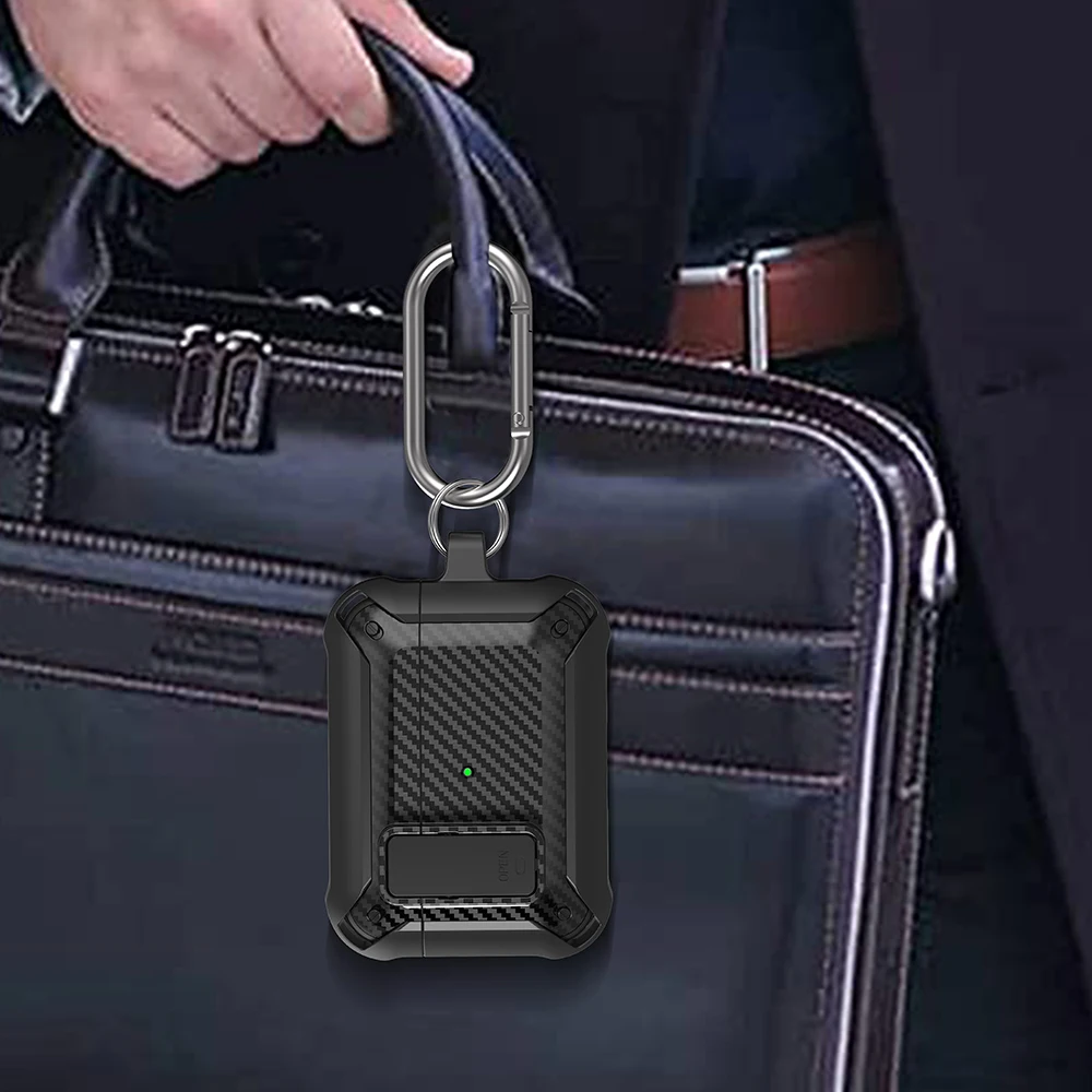 สวิทช์สำหรับ Airpods Pro 2กรณีป้องกัน PC TPU สำหรับ Apple AirPods 3 2กรณีหูฟังอุปกรณ์เสริมคาร์บอนไฟเบอร์รูปแบบ