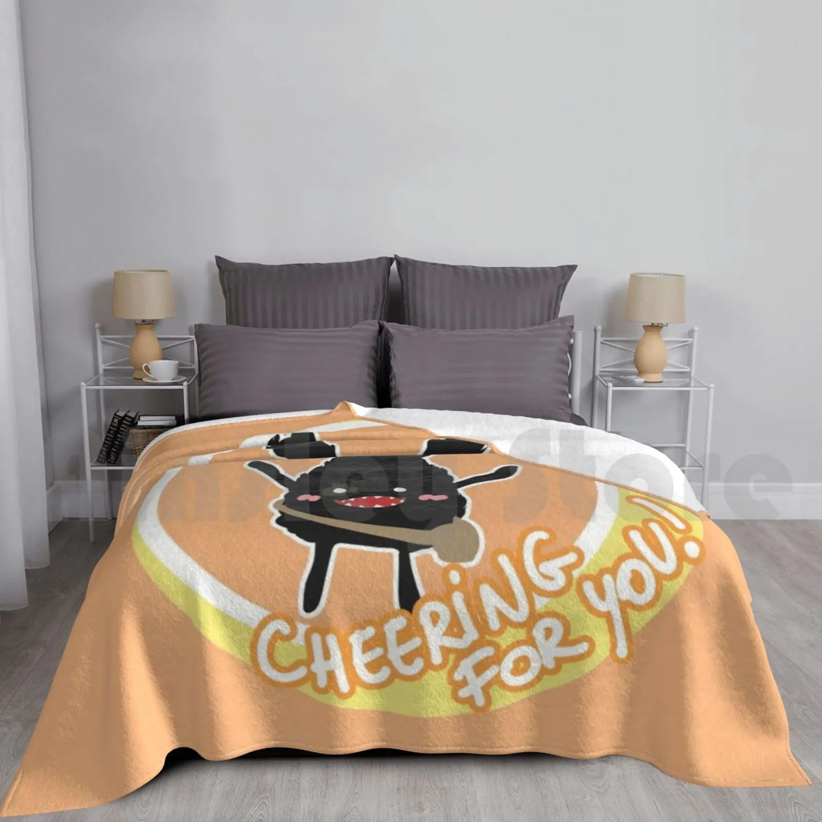 Motivational Spriggan-Cheering For You! Blanket For Sofa Bed Travel Ffxiv Ff14 Final Fantasy Final Fantasy