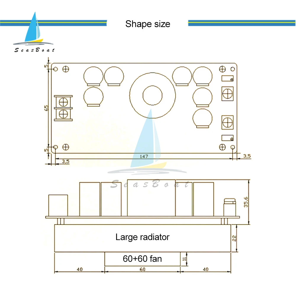 Công Suất Cao 800W DC-DC Bước Xuống Module Nguồn DC20V-70V 2.5V-58V 20A Có Thể Điều Chỉnh bước-DC Chuyển Đổi