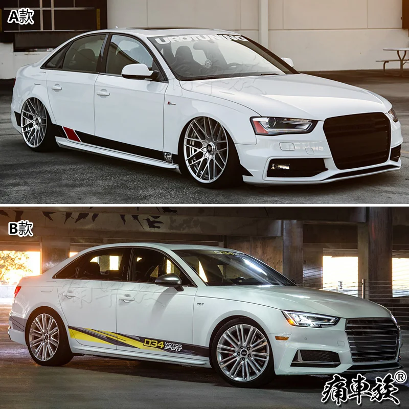 

Car stickers FOR Audi A4 A6 RS3 RS4 SR6 body appearance custom fashion design racing decals