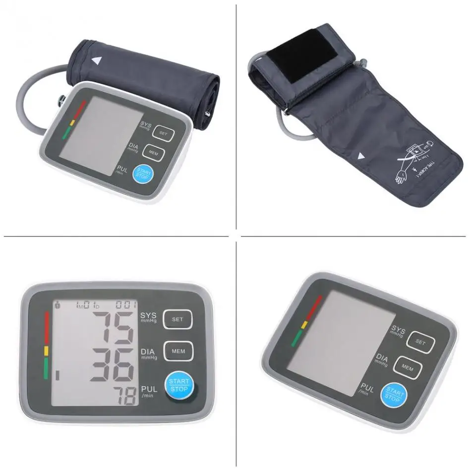 

Super Automatic Arm Blood Pressure Monitor Digital Esfingomanometro Health Care Meter tonometer auto sphygmomanometer