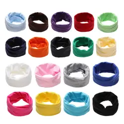 Lenço de algodão multiuso para crianças, O Neck Ring, monocromático, impressão, outono, inverno, quente, à prova de vento, lenços para crianças, meninos, meninas