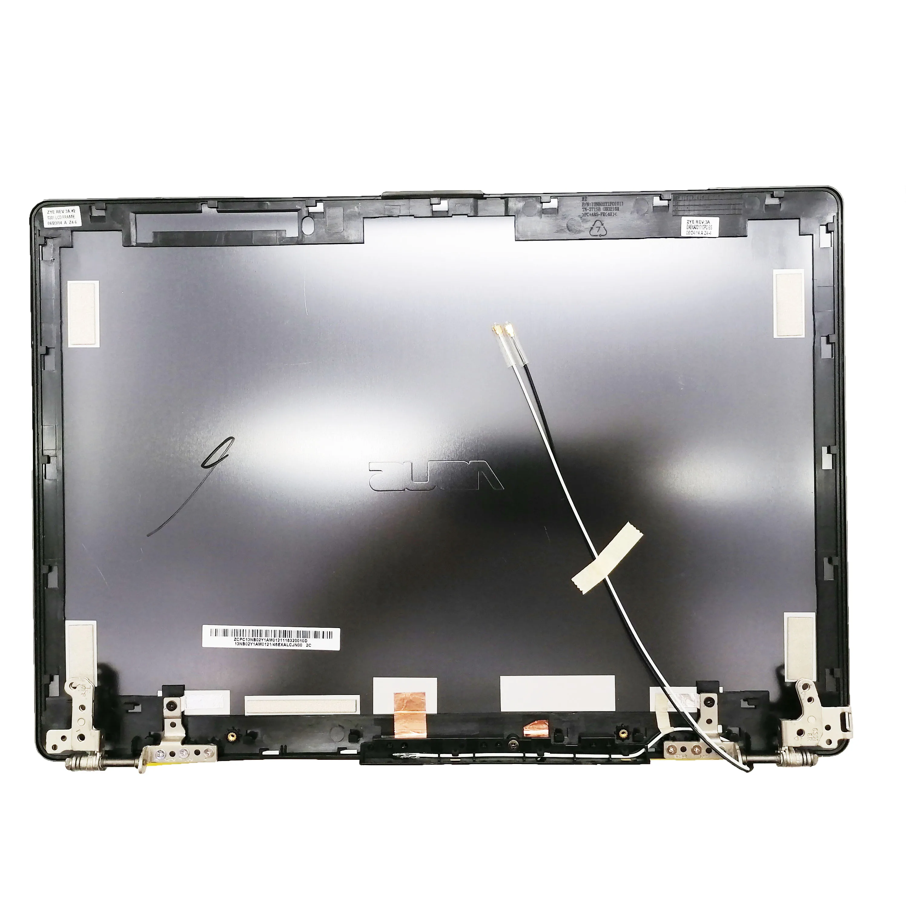 Imagem -02 - Tampa Traseira Tampa Traseira Superior com Lcd Cabo Flex e Substituição de Dobradiças Apto para Asus S301 Q301 Q301l S301l S301l 13nb02y1am121 Novo