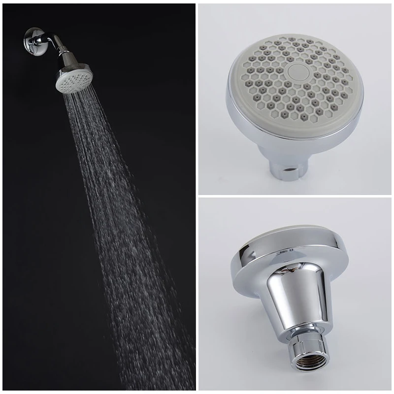 Bathroom Shower Set Wall Mounted Cold Water Tap Concealed Nozzle Shower Set Rainfall Rain Shower Head Single Lever for Hotel